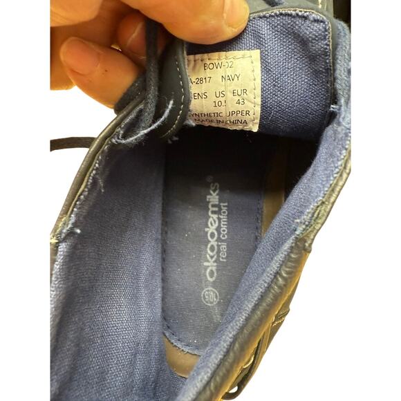 "AKADEMICS" Mens Lace up ankle boot Style SZ 10.5 Blue Preppy Student PLZ READ!! - Picture 6 of 11